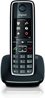 Gigaset C560 Telefono Cordless, Trasferimento di Chiamata, Suonerie e Rubrica Personalizzabili, Vivavoce e Schermo a Colori, Nero [Versione Italiana]