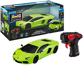 Revell Control- RC Scale Car Lamborghini Aventador, GHz-Fernsteuerung für Rechts-/Linkshänder, Frontbeleuchtung, 1:24, 19,9 cm