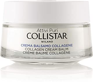 Collistar Attivi Puri Crema Balsamo Collagene, Crema Viso per un'azione antirughe e rassodante, Per tutti i tipi di pelle, Senza siliconi, alcol e col