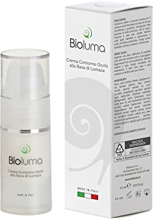 Bioluma Bava di Lumaca Crema Contorno Occhi Idratante Nutriente Antiage con Acido Ialuronico Olio di Argan Calendula Aloe Vera Coadiuvante Trattamento