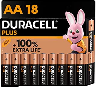 Duracell - NUOVO Plus AA, Batterie Stilo Alcaline, confezione da 18, 1.5 volt LR6 MN1500