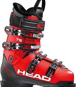 Head, Rosso/Nero, 30.0, ADVANT Edge 75-Scarponi da Sci, 30,0, Colore Unisex Adulto, 30