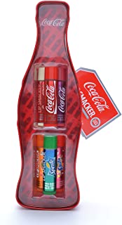 Lip Smacker - Coca-Cola Vintage Tin Collection - Set di Burrocacao per Bambini - Gusti Assortiti - Dolce Regalo in un'Icona