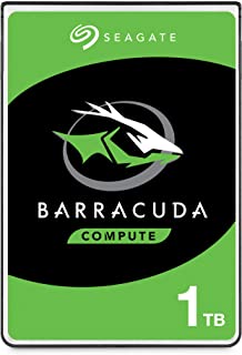 Seagate BarraCuda, 1 TB, Hard Disk Interno, SATA da 6 GB/s, 2.5", 5.400 RPM, Cache da 128 MB per PC Desktop e Portatili, Pacchetto di Facile Apertura
