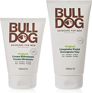 Bulldog Kit di Crema Idratante e Detergente Viso - 2 Confezioni da 100 ml e da 150 ml
