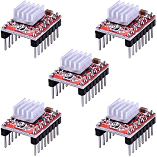 WJMY A4988 Stepper Motor Driver Module 5 pz Con Mini Dissipatore Di Calore Compatibile Con Stampante 3D RepRap