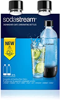 SodaStream Bottiglia per gasatore d'acqua, Trasparenti, Compatibili con modelli gasatori SodaStream Power, Source, Play, Sp