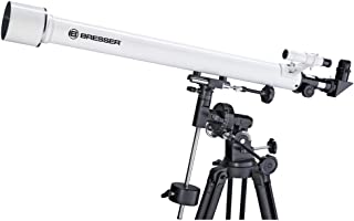 Bresser 4660910 - Telescopio rifrattore Classic 60/900 EQ Sky con accessori, colore: Bianco