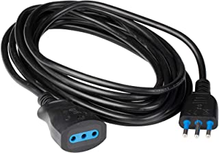 Poly Pool PP0382.1S Prolunga 5 m, Spina e Presa 10 A, Nero