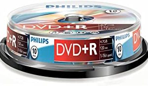 Philips Dvd+r 4.7 GB - Confezione da 10