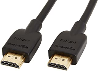 Amazon Basics - Cavo Ultra HD HDMI 2.0 ad alta velocità, formati 3D supportati, con Audio Return Channel, 1,8 m