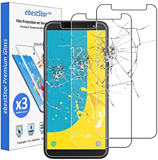 ebestStar - [Pacco x3 Vetro Temperato Compatibile con Samsung J6 2018 Galaxy SM-J600F Schermo Pacco da 3 Pellicole Anti Shock, Anti Rottura, Anti graf