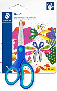 STAEDTLER, forbici per mancini con punte arrotondate e impugnatura ergonomica, perfette per bambini, 965 14LNBK