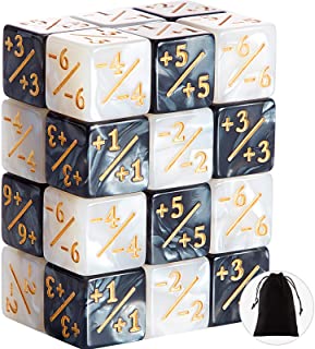 Skylety 24 Pezzi Dadi Contatori di Dadi di Gettone Dadi D6 Dadi fedeltà Cubo Compatibili con MTG, CCG, Accessori per Giochi di