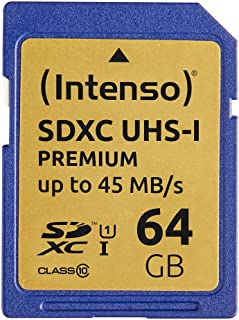 Intenso premium scheda di memoria sdxc da 64 gb, class 10 uhs-i.