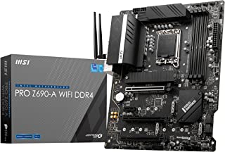 MSI PRO Z690-A WIFI DDR4 Scheda Madre ATX - Compatibile conIntel Core 12th Gen, LGA 1700-14 Duet Rail 55A VRM, Memory Boost 5200MHz/OC, 1 x PCIe 5.0 x
