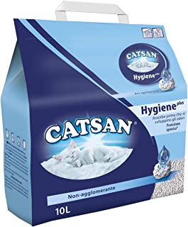 Catsan Hygiene Plus Lettiera per Gatti, 10L