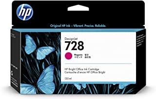 HP 728 Magenta 130-ml F9J66A, Cartuccia Originale con Inchiostro HP Ink, compatibile con Stampanti Plotter per Grandi Formati HP DesignJet Serie T730