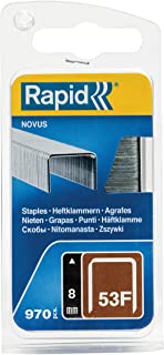 Rapid 5000556 No. 53F Graffe a Filo fine 8 mm, Acciaio