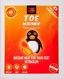 5 PAIA DI SCALDINI AUTORISCALDANTI usa e getta DURATA 8+ ore Only Hot TOE WARMER SCALDAPIEDI