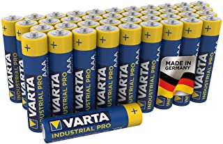 Varta Industrial Pro Batteria Alcalina, Minitilo AAA LR03, Confezione da 40 Pile imballo Frustration Free con apertura facilitat