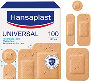 Hansaplast Cerotti Universal Assortiti 100 Pezzi, Resistente all'Acqua