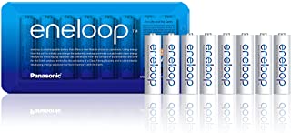 Panasonic eneloop, confezione da 8 pile NiMH pronte all'uso, AA stilo, confezione utilizzabile come custodia, min. 1900 mAh