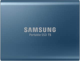 Samsung Memorie T5 da 500 GB, USB 3.1 Gen 2, SSD Esterno Portatile, Blu (MU-PA500B)