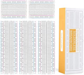 SunFounder Breadboard 3pcs 830 Punti 2pcs 400 Punti Scheda Esperimento Senza Saldatura per Arduino e Raspberry Pi