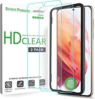 amFilm (2 Pezzi) Pellicola Protettiva Compatibile con Samsung Galaxy S21 5G (6.2"), Facile Installazione (Adatta a Sensore