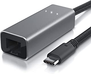 CSL - Adattatore di Rete USB C - USB Tipo C a RJ45 - Convertitore di Rete Esterno RJ45 - Fast Ethernet 1000 Mbit - Compatibile c