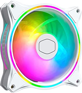 Cooler Master MasterFan MF120 Halo White Edition ARGB – RGB Indirizzabili a Doppio Anello, Case e Eliche Dal Design Ibri