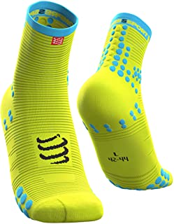 Compressport PRO Racing Socks v3.0 Run High, Calzini da Gara Unisex-Adult, Giallo, T3 (42-44 EU)