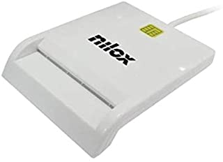 Nilox, Lettore Smart Card NX-SCR1-W, Utile per Online Banking, Shopping Online e Identificazione Personale, Installazione Immediata Plug&Play, Interfa