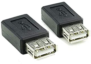 2 Pack USB 2.0 Tipo A Femmina A Micro USB B Femmina di Adattatore del Convertitore usb 2.0 A Micro connettore usb