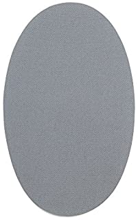 Haberdashery Online 6 Toppe Grigio Chiaro termoadesive. Gomitiere per Proteggere i Vestiti e Riparare Pantaloni, Giacche, Maglioni, Camicie. 16 x 10 c