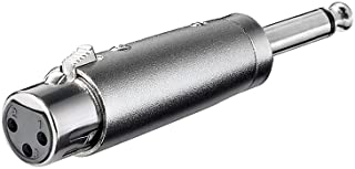 Goobay 27451 Adattatore XLR, Connettore Jack AUX Mono da 6.35mm a Presa XLR