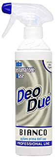 DEO DUE BIANCO 500 ML. DEODORANTE AMBIENTE Profumatore Bifase Ottimo per Tende e Tessuti, Uno Spruzzo di DeoDue Persiste per 3 Giorni. Ideale in Ambie