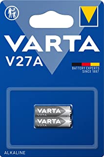 Varta 4227112402 Pila Alcalina V27 A, 12 V, colore: argento V27A MN27 / LR27 / A27, 12 V, Confezione 2 pezzi