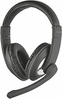 Trust Reno Cuffie Over-Ear con Controllo Volume Integrato e Microfono Regolabile, Nero