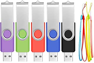 Chiavetta USB, 5 Pezzi 8GB Pennetta USB, Pendrive, Pen Drive 8 GB, Leggero Set Penna USB 8 Giga Economica Chiave, FEBNISCTE Perno Multicolorato Pennin