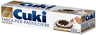 Cuki Tasca per Pasticciere, Confezione da 10 Tasche + 3 Beccucci