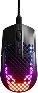 SteelSeries Aerox 3, Mouse da Gioco Leggero, Sensore Ottico TrueMove Core da 8.500 CPI, Design Leggero e Resistente all'Acqua, Nero