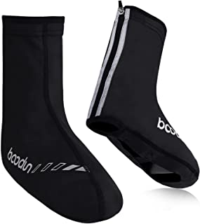 FORMIZON Soprascarpe Ciclismo, Invernale Impermeabile Elastico Antivento Riflettente Copriscarpe Ciclismo, Copriscarpe MTB Soprascarpe Bici Protezione