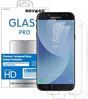 NOVAGO - Set di 2 pellicole Proteggi Schermo in Vetro temperato Resistente per Samsung Galaxy J3 2017 J3 PRO J330