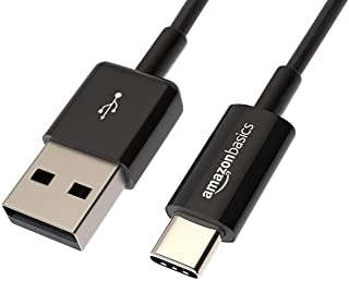 Amazon Basics - Cavo USB da maschio USB Type-C a USB-A 2.0, 0.9 metri, colore nero