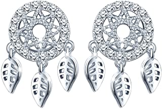 Infinite U - Orecchini a perno da donna in argento Sterling 925 con zirconia cubica