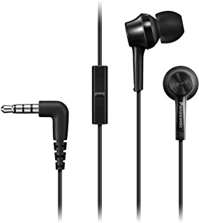 Panasonic RP-TCM115 Auricolari In-Ear Ergonomici, Driver da 9 mm, Bassi Potenti, Microfono in Linea, Compatibili con Smartphone, Cavo da 1.2 mt, Set d