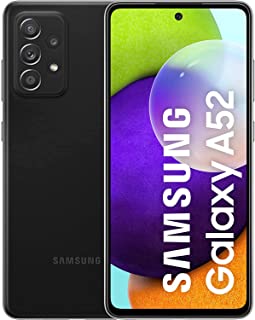 Samsung Galaxy A52 Smartphone, Display Infinity-O FHD+ da 6,5 pollici, 6 GB RAM e 128 GB di memoria interna espandibile, Batteria 4.500 mAh e ricarica