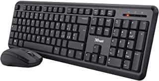 Trust Ymo Set Tastiera e Mouse Wireless, Layout Italiano QWERTY, per PC/Laptop/Notebook, Mac/Windows, Tasti ?Silenziosi, Senza Fili, 13 Tasti Funzione